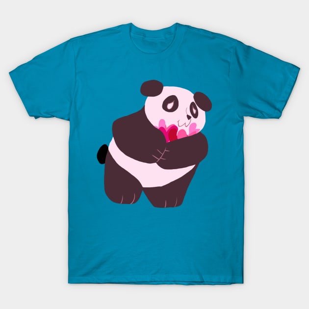 Love Panda T-Shirt by saradaboru